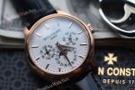 Patek Philippe Complications Swiss Cal.240 Q Movement White Face RG Case Watch 40mm 